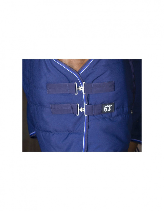 Couverture d'écurie Equithème bleu 145 cm (neuf) occasion