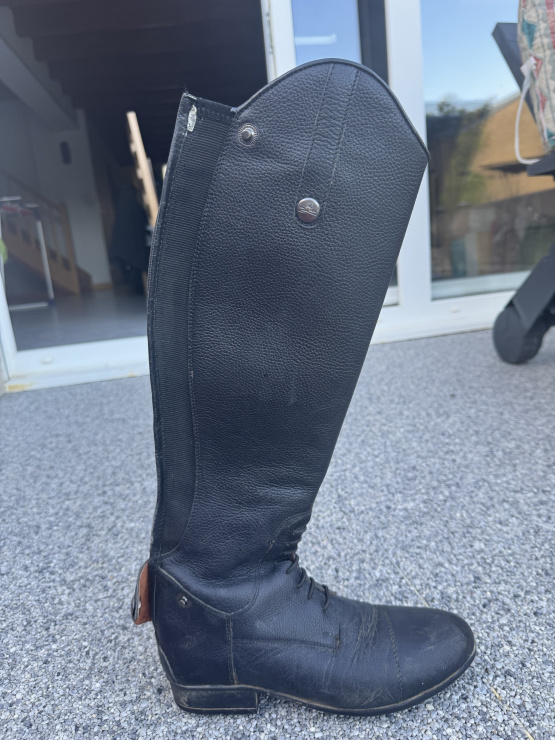 Botte équitation Equitheme cuir noir (39) occasion
