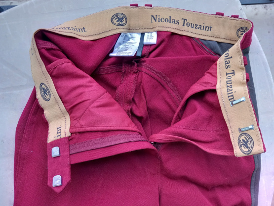 Pantalon équitation Nicolas Touzaint rouge T38 occasion