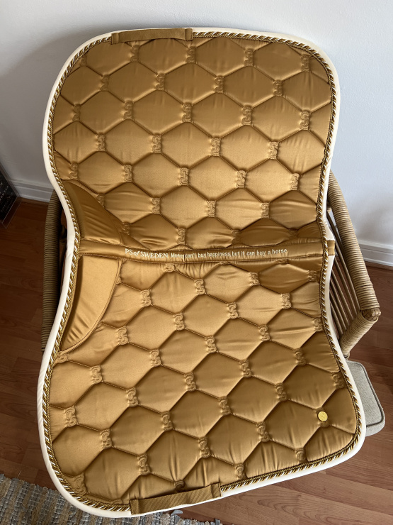 Ensemble Tapis + Bonnet Ps of Sweden signature jaune (cheval) neuf occasion