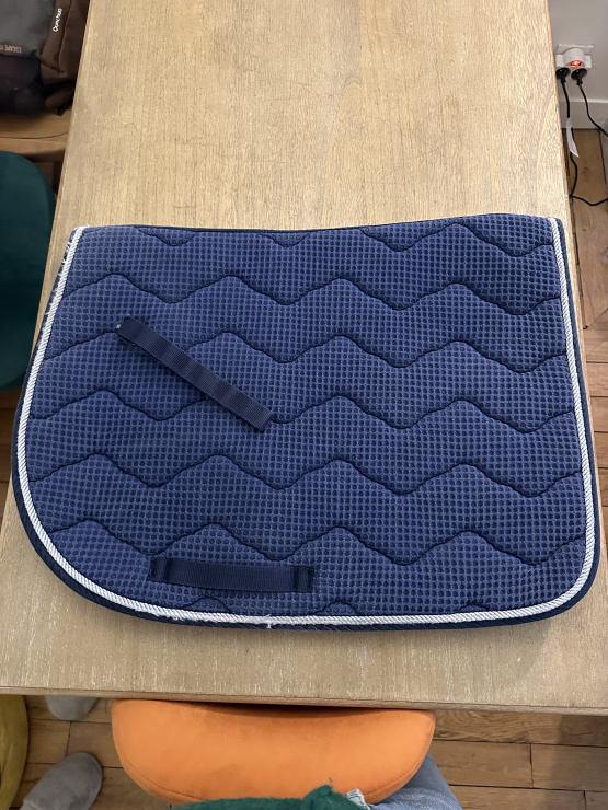 Tapis de selle Equithème bleu occasion