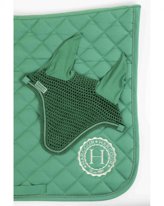 Pack tapis+bonnet Harcour sunny/funny emerald green (cheval) neuf occasion