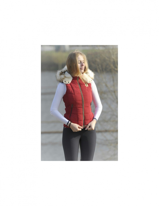 Doudoune Penelope Roger sans manche rouge (XS) neuf occasion