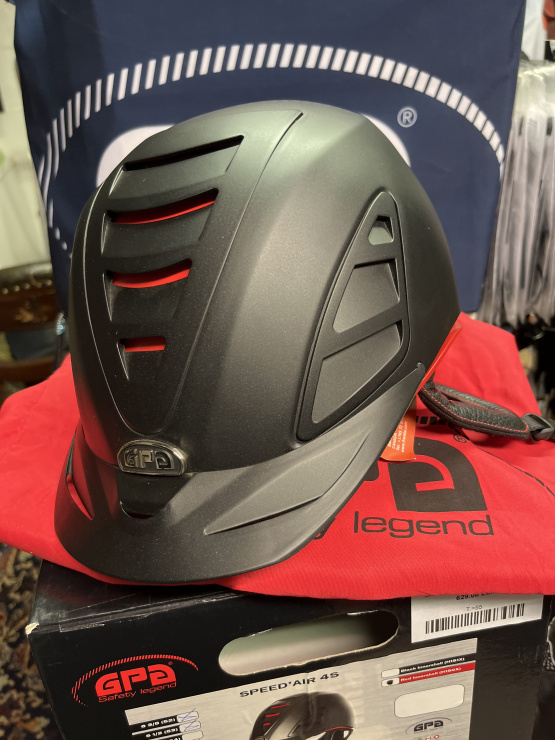 Casque équitation GPA 4S speed air noir (52-53) neuf occasion