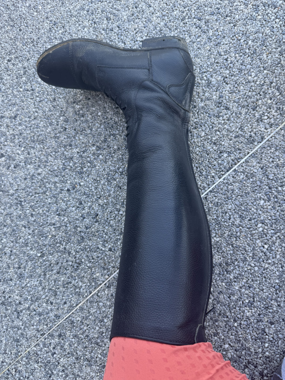 Botte équitation Equitheme cuir noir (39) occasion