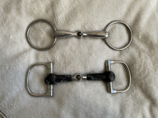 Lot 2 mors simple intox et caoutchouc 120 mm occasion