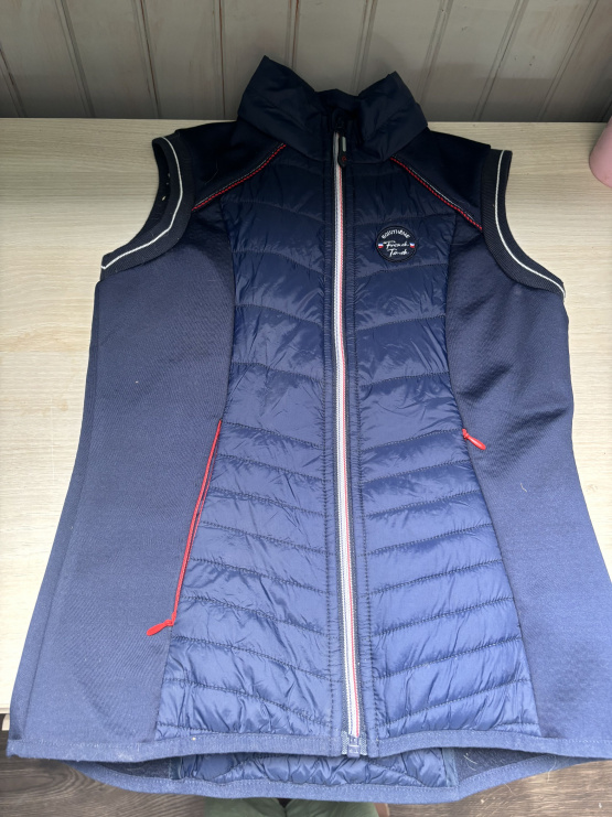 Doudoune Equithème sans manche bleu (12 ans) occasion