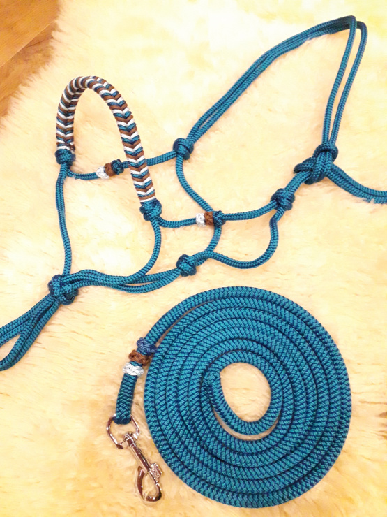 Licol éthologique & longe 3 m (pur sang) neuf occasion Licol éthologique & longe 3 m (pur sang) neuf occasion