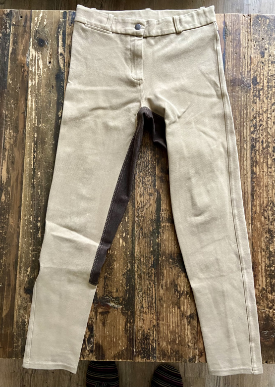 Pantalon équitation Fouganza beige (14 ans) occasion