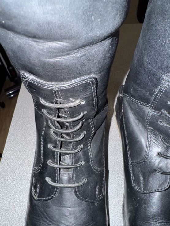 Bottes équitation HKM cuir noir (39) occasion