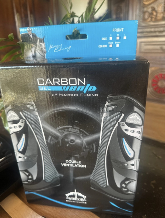 Guêtres Veredus Carbon gel noir (cheval) occasion