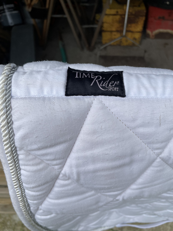 Tapis de selle Time Rider blanc occasion