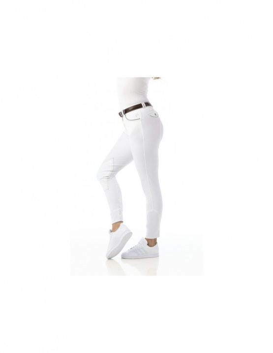 Pantalon équitation Equithème Verona blanc (10 ans) neuf occasion