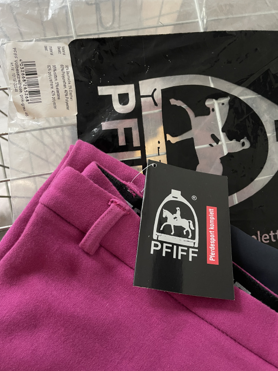 Pantalon équitation Pfiff rose (48) neuf occasion