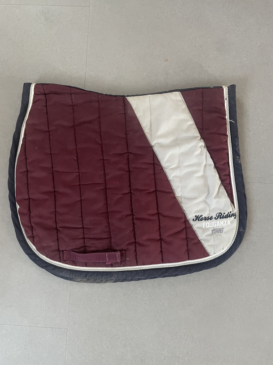 Tapis de selle Fouganza bordeaux (cheval) occasion