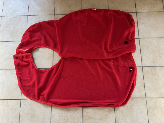 Couvre reins Equithème rouge 135 cm occasion