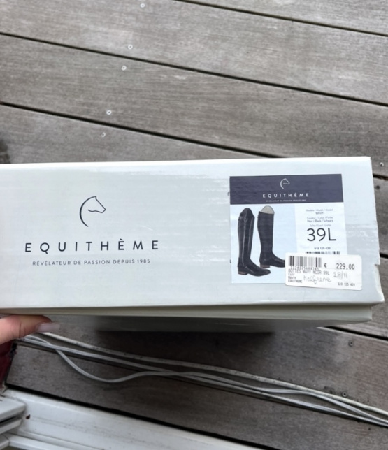 Bottes équitation Equithème wavy (39) occasion