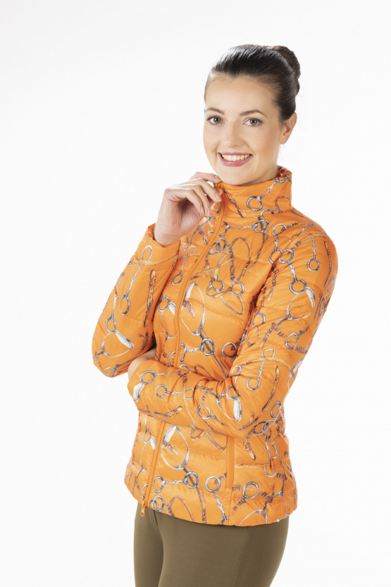 Blouson matelassé HKM Allure orange (XXS) neuf occasion