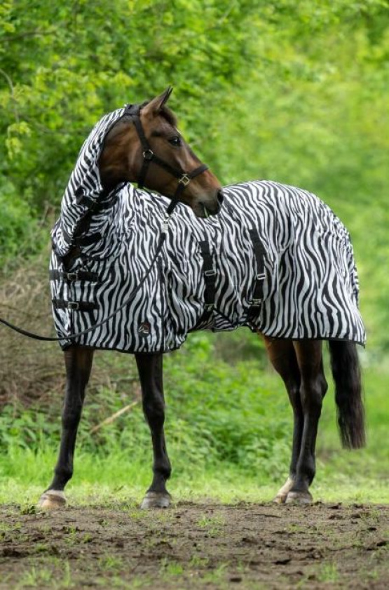 Couverture anti mouche HKM zebre 165 cm (neuf) occasion