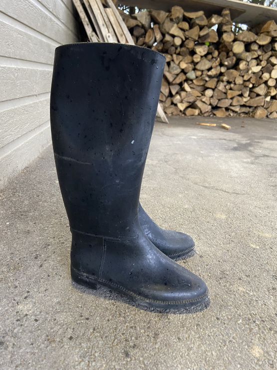 Bottes équitation Fouganza caoutchouc T35 occasion