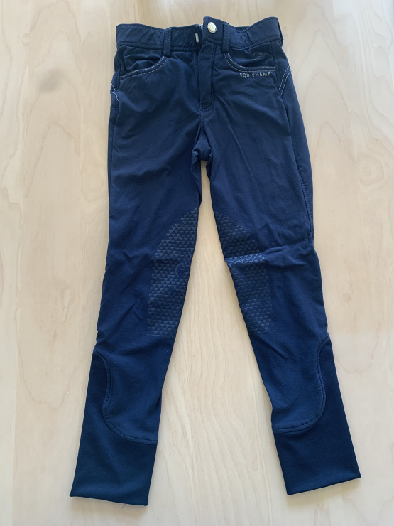 Pantalon équitation Equithème bleu (10 ans) occasion