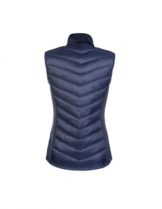 Gilet HKM sans manches en jersey & nylon bleu (XL) neuf occasion