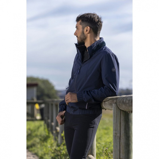 Blouson Equithème imperméable Hugo bleu marine (L) neuf occasion