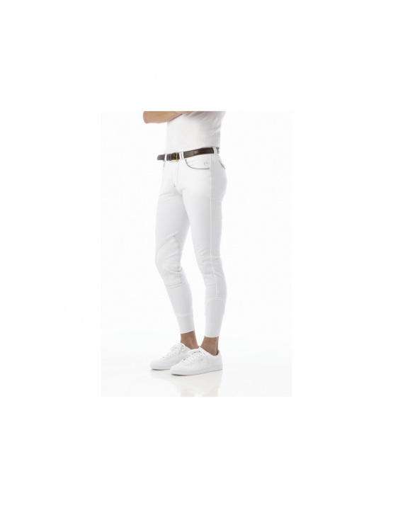 Pantalon équitation Equithème Verona blanc (10 ans) neuf occasion
