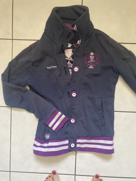 Sweat Equitheme bleu & violet (M) occasion