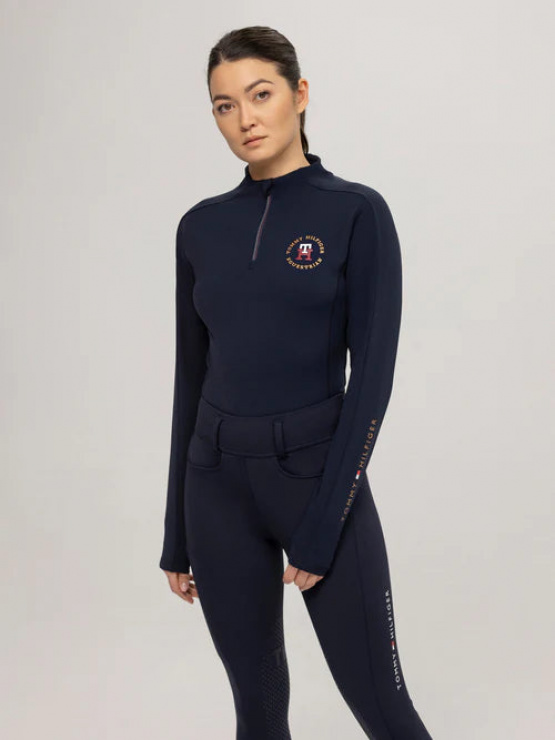 T-shirt ml training top Tommy Hilfiger arizo (XS) neuf occasion
