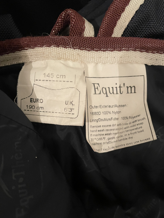 Couverture extérieur Equit'M bleu 145 cm occasion