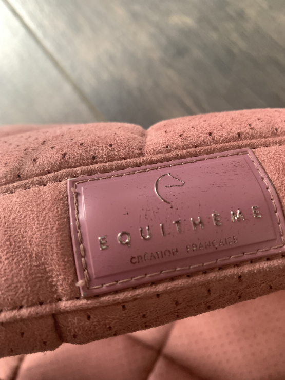 Tapis de selle Equithème rose poudré occasion