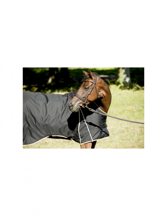 Couverture écurie Pénélope 600d noir 125 cm (neuf) occasion