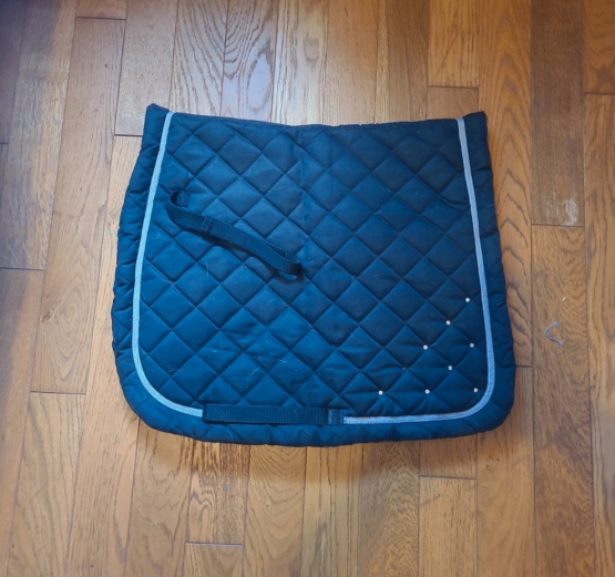 Tapis de selle Equithème noir (cheval) occasion