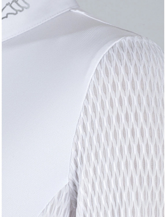 Polo concours Equiline Catic blanc (L) neuf occasion