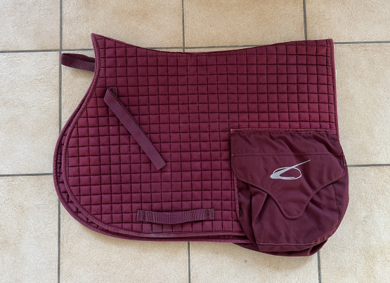 Tapis de selle Lami-Cell rouge (cheval) occasion