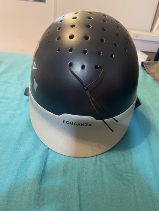 Casque équitation Fouganza bleu (48-52) neuf occasion