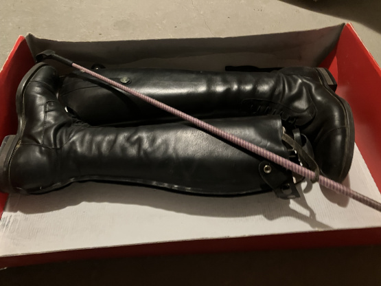 Bottes équitation Haf Equitation cuir noir (36) occasion