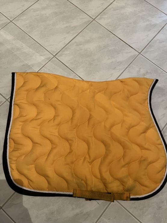 Tapis de selle Equitheme jaune occasion