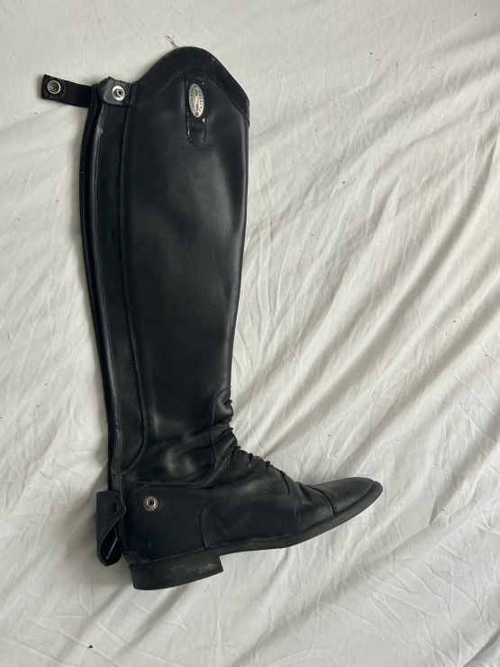 Bottes équitation Fellini cuir noir (38) occasion