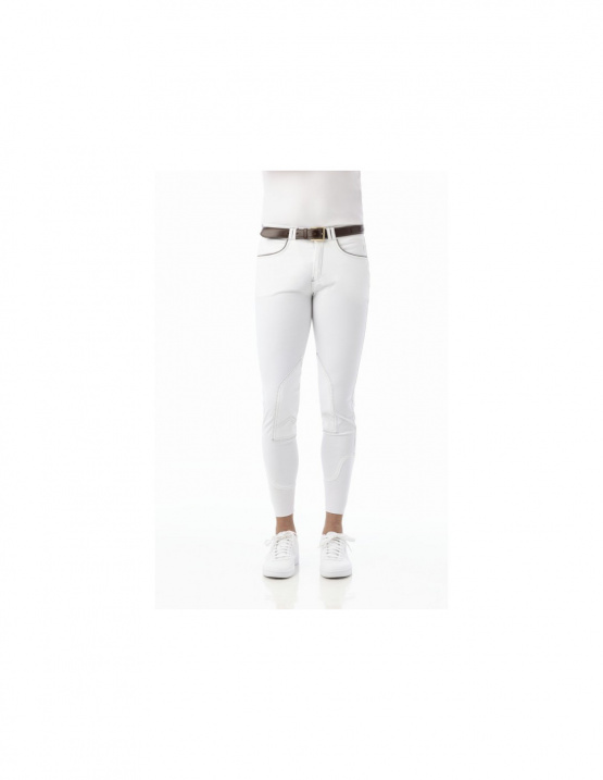 Pantalon équitation Equithème Verona blanc (10 ans) neuf occasion
