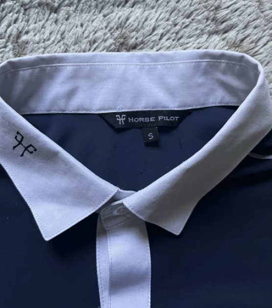 Chemise concours Horse Pilot marine (S) occasion