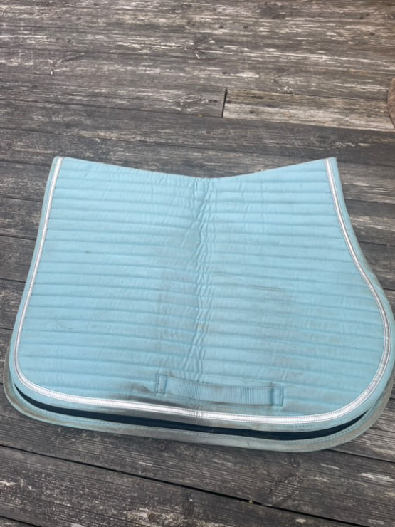 Tapis de selle Equitheme bleu (cheval) occasion