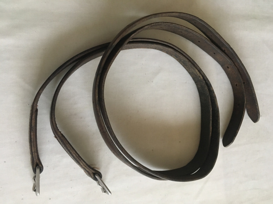 Etrivieres cuir marron 115 cm occasion