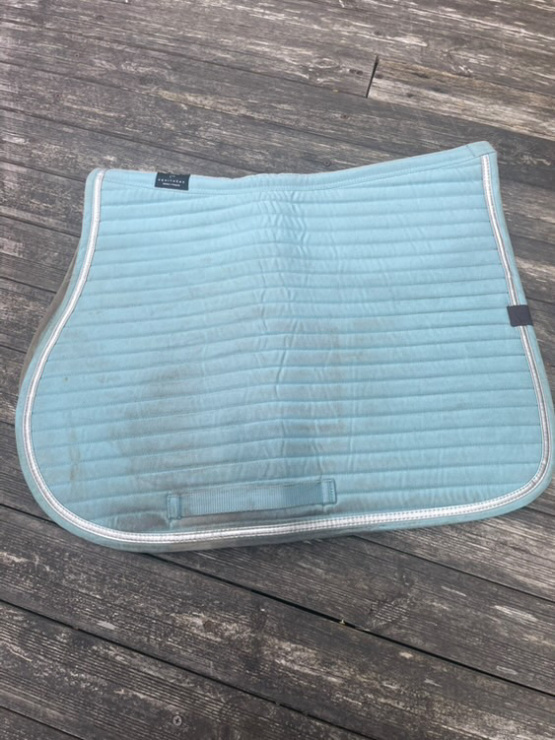 Tapis de selle Equitheme bleu (cheval) occasion