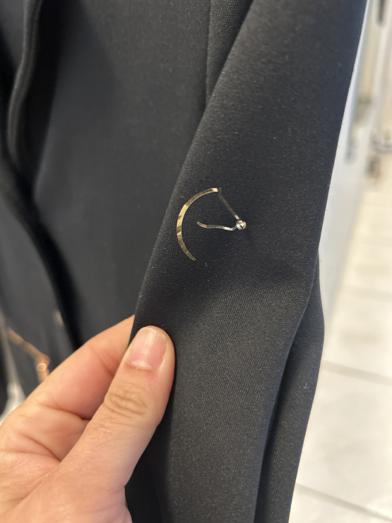 Veste concours Equithème noir (14 ans) occasion