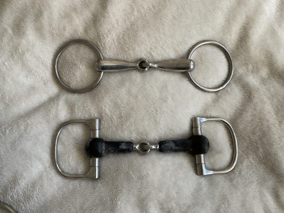 Lot 2 mors simple intox et caoutchouc 120 mm occasion