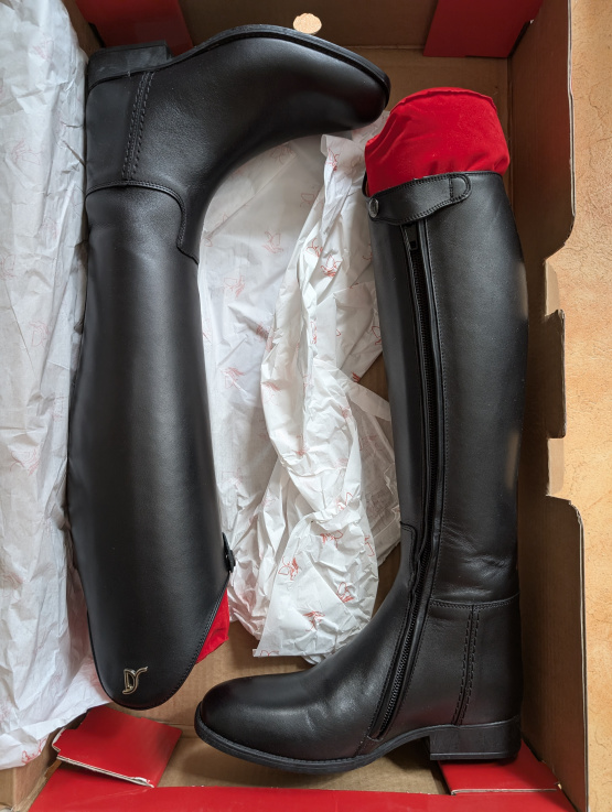 Bottes équitation Sergio Grasso noir (38) neuf occasion