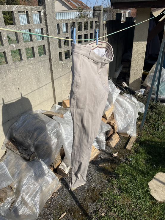 Pantalon équitation Geologic blanc (44) occasion