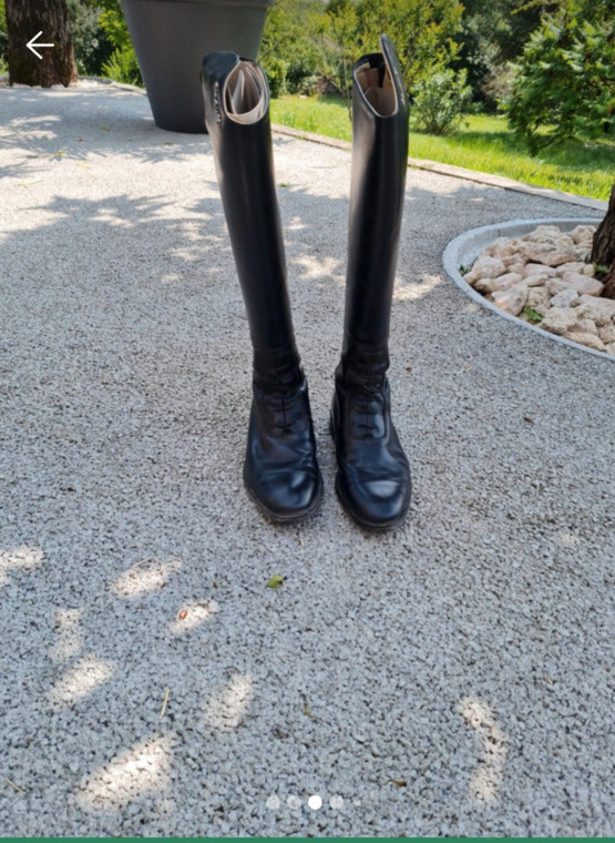 Bottes équitation Umbria cuir noir (37) occasion